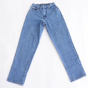 Vintage Bluenotes Mid-Wash High  Waisted Semi Relaxed Boot Cut Blue Jeans 28x30